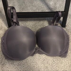 Victoria's Secret Gray Lace Push-Up Bra